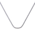 Diamonfire Diamond Cut Ball Chain Necklace in Silver | 43cm–45cm