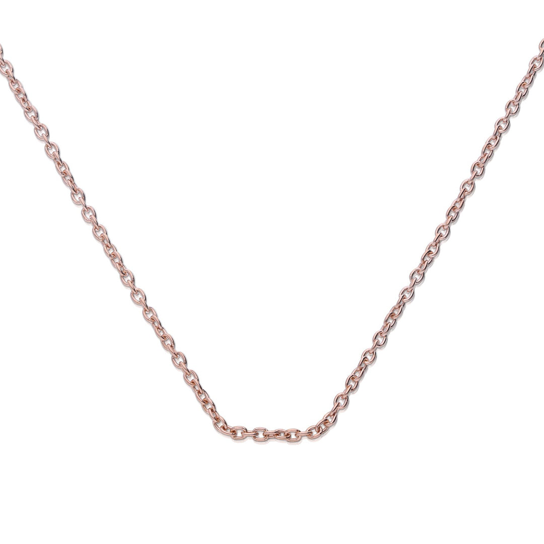 Diamonfire Anchor Chain Necklace in Silver - Adjustable 60cm–70cm