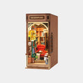 Rolife Shakespeare Bookstore DIY Book Nook Model Kit – 194 Piece Set