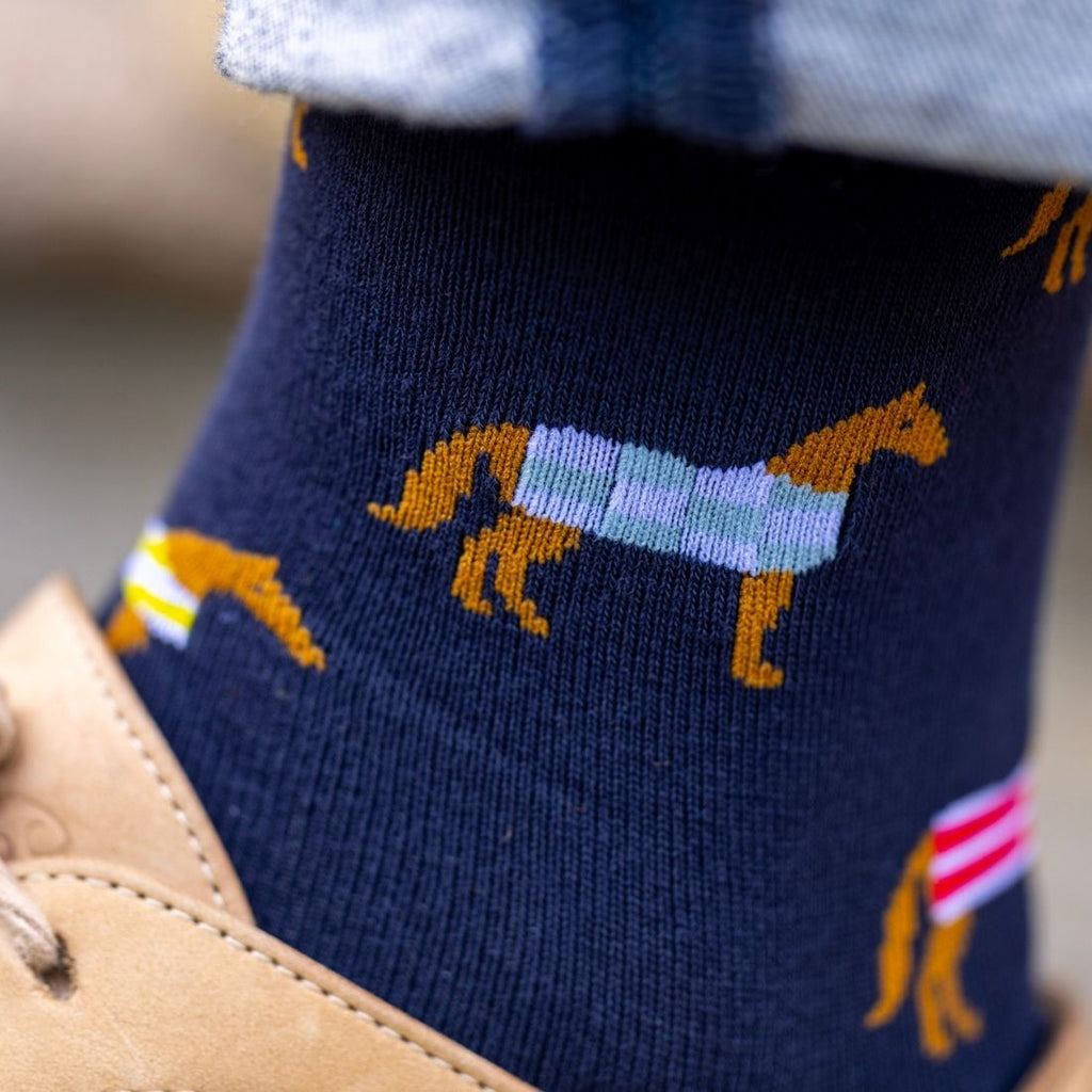 Swole Panda Horse Bamboo Socks – Soft Sustainable Novelty Equestrian Socks