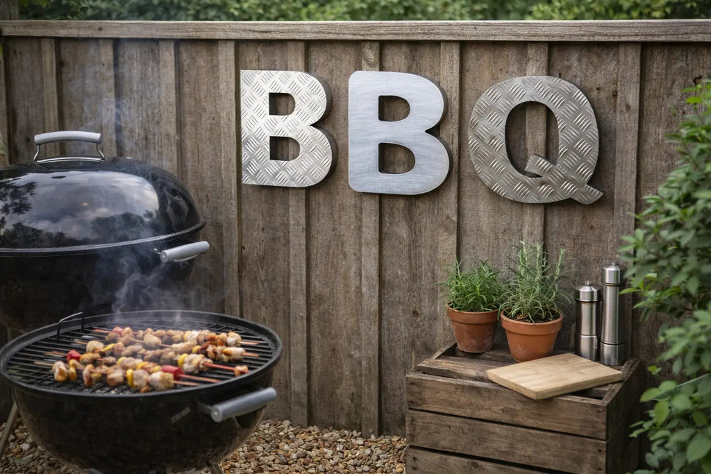 BBQ Steel Lettering 12 inch