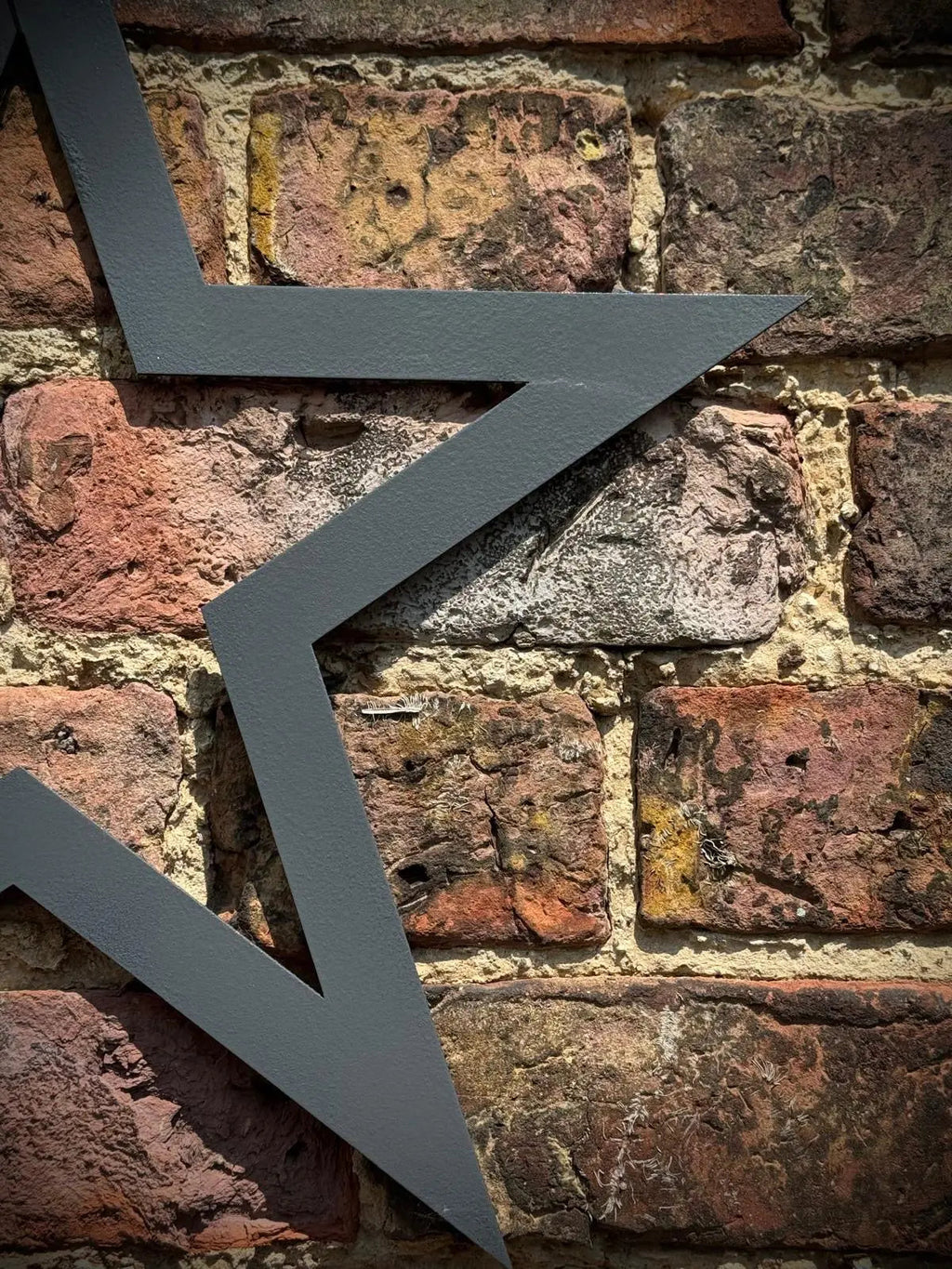 Rustic Metal Star Garden Wall Art – Distressed Steel Decor by RW Norfolk