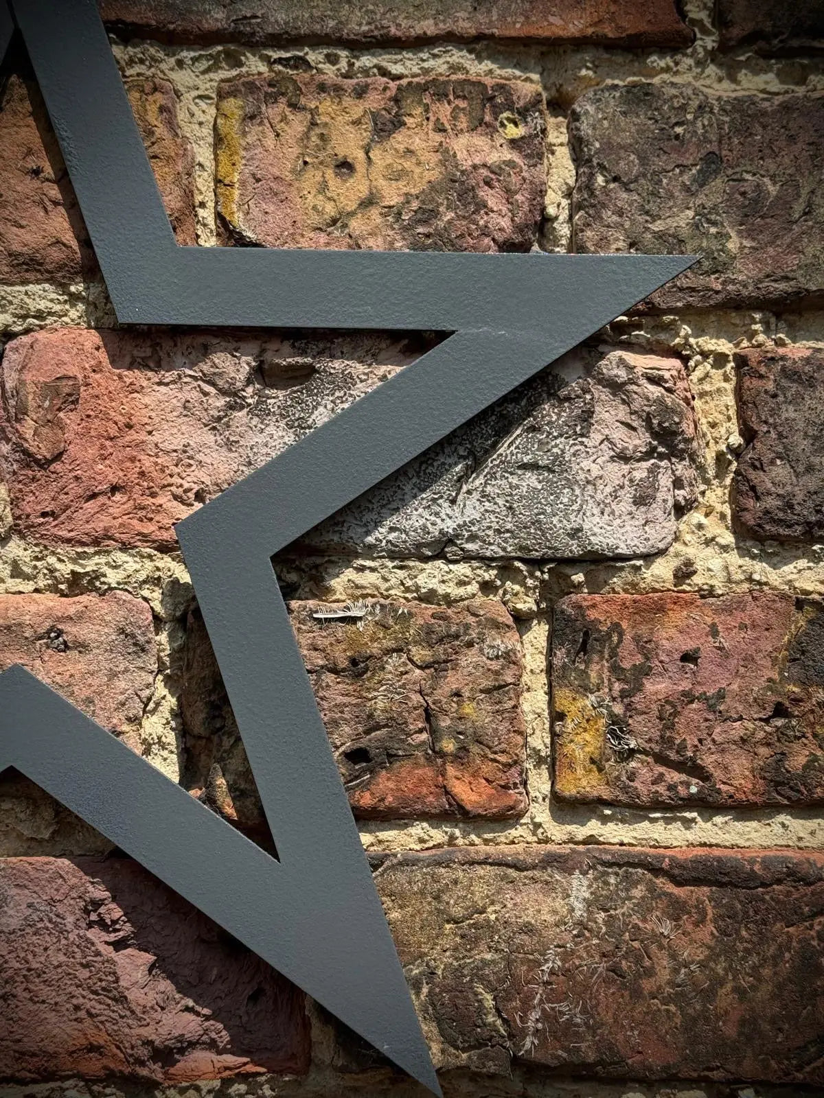 Rustic Metal Star Garden Wall Art – Distressed Steel Decor by RW Norfolk