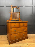 Antique Walnut Chest of Drawers by Maple & Co  Edwardian Dressing Table