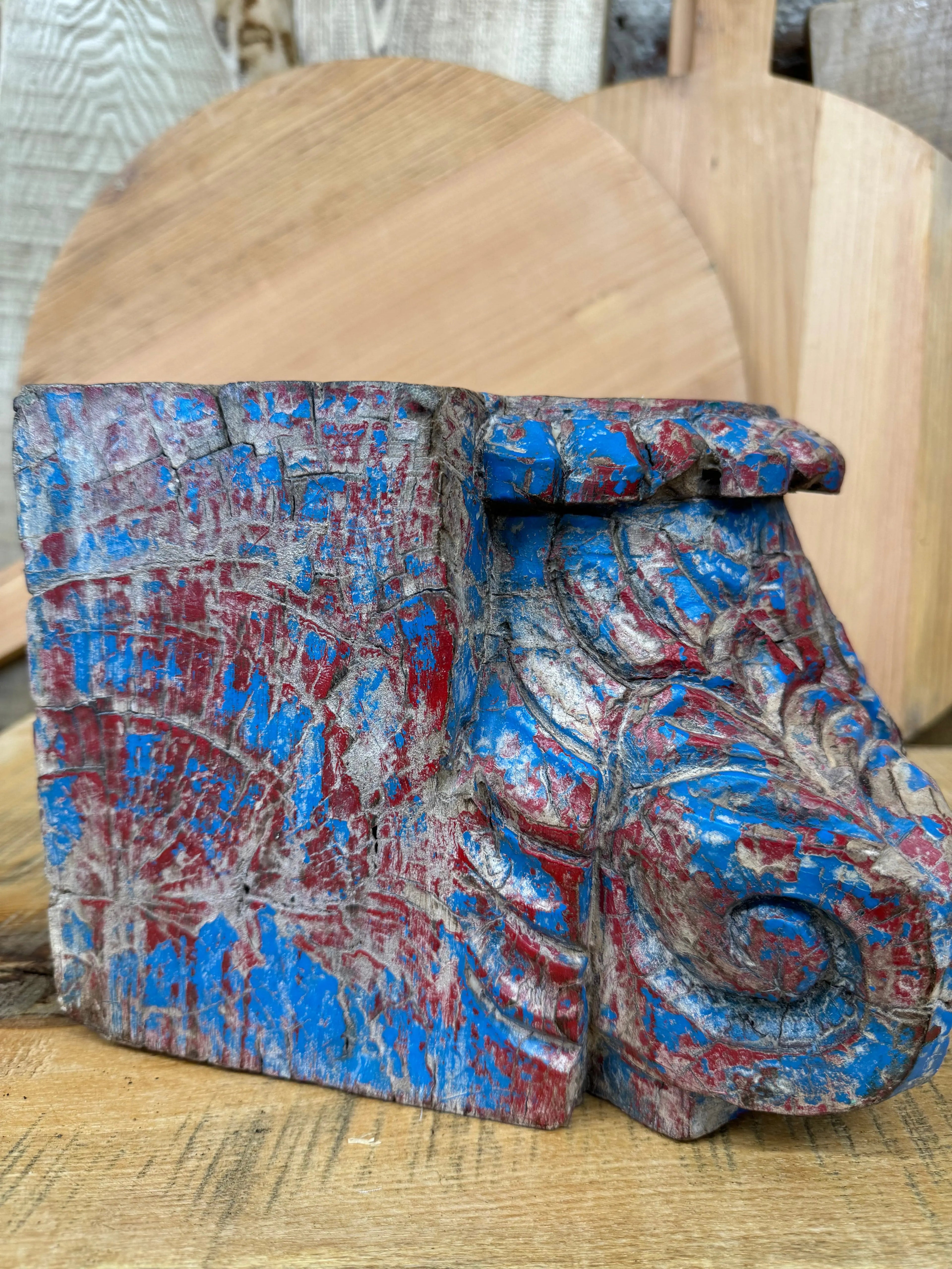 Rustic Reclaimed Wood Indian Pillar Candle Holder | Rustic Warehouse