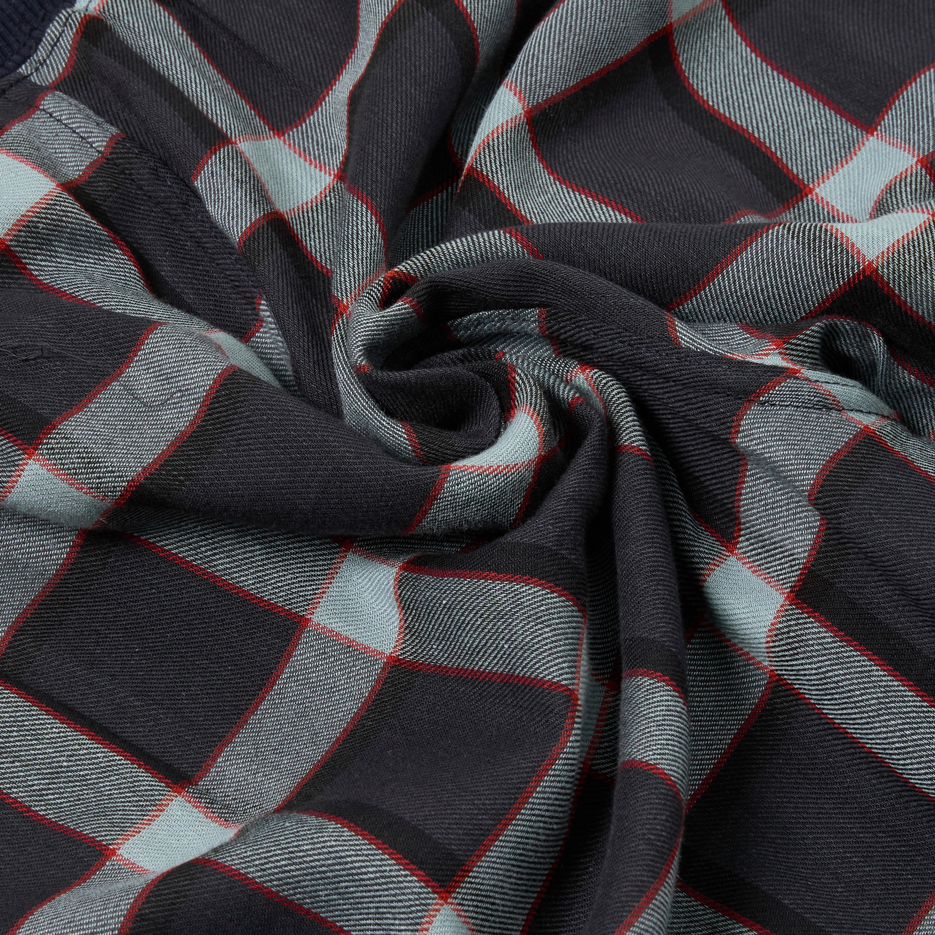 Lucky Brand Crew Neck & Closed Hem Flannel Pant Pyjama Set