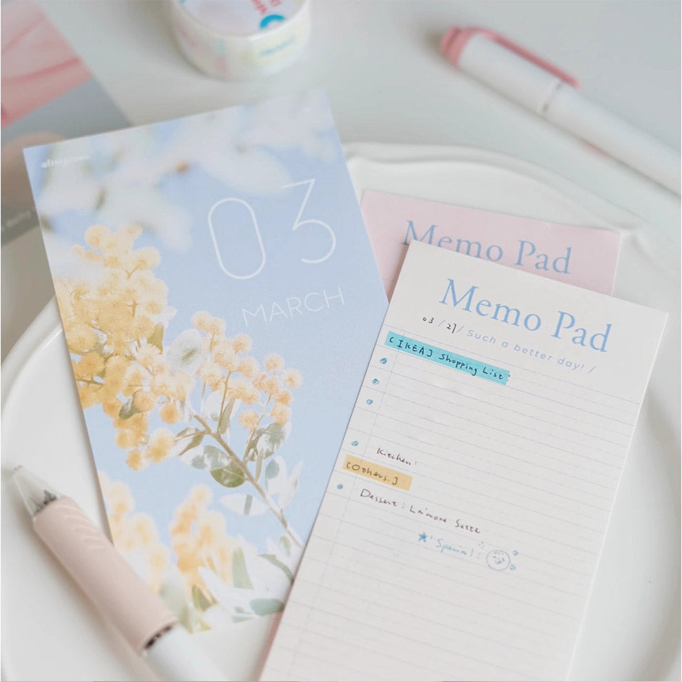 LuLuFun Studio Afterglows Memo Note Pad - 60 Sheets Daily Planner