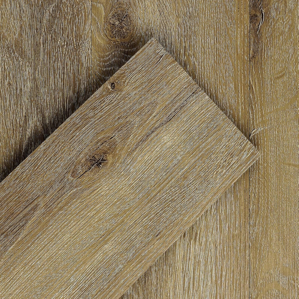 FunStick Beech Wood Effect Vinyl Floor Tiles - 35 Pcs Peel and Stick