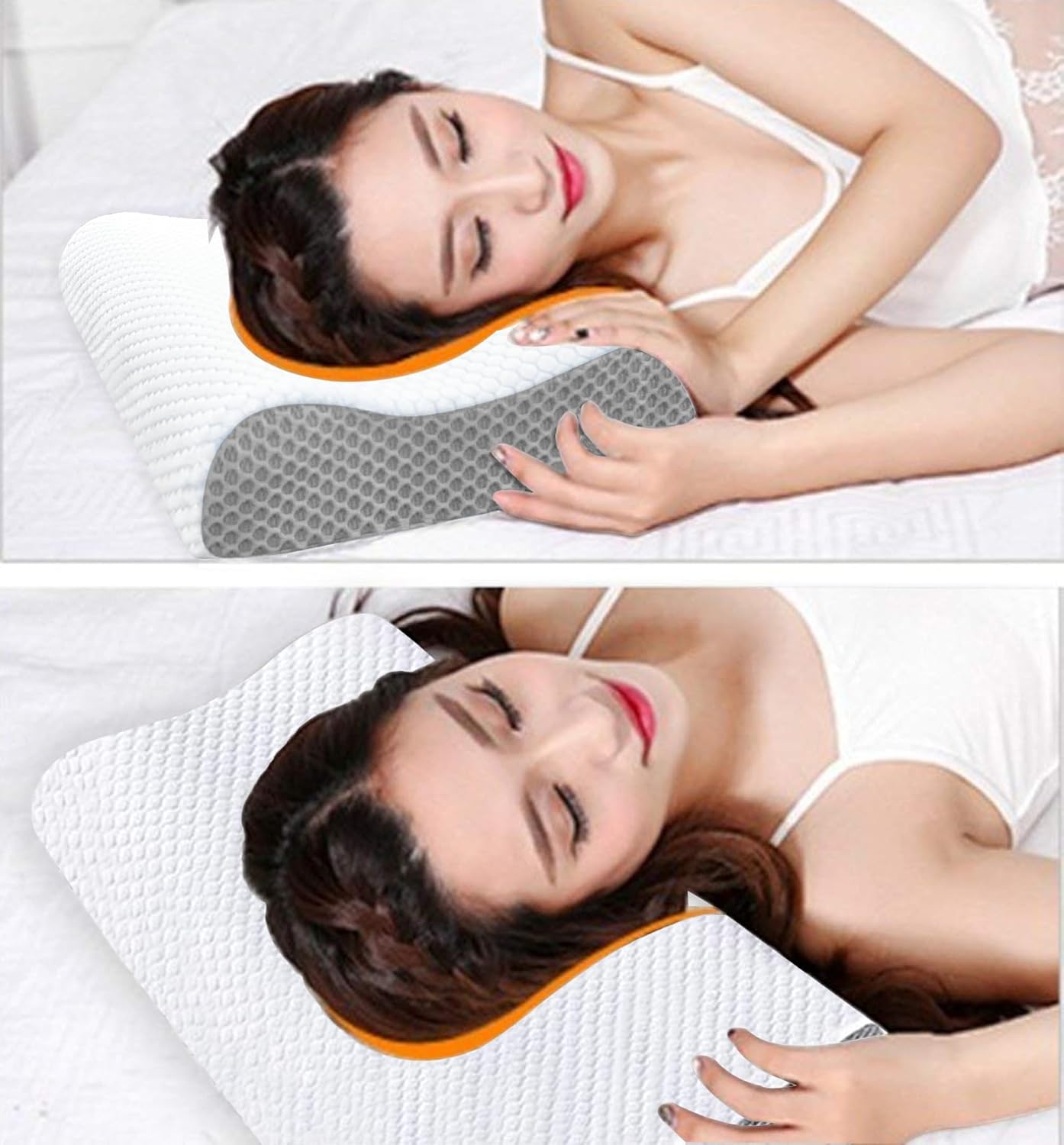 Ecosafeter Memory Foam Neck Pillow – Ergonomic Cervical Support