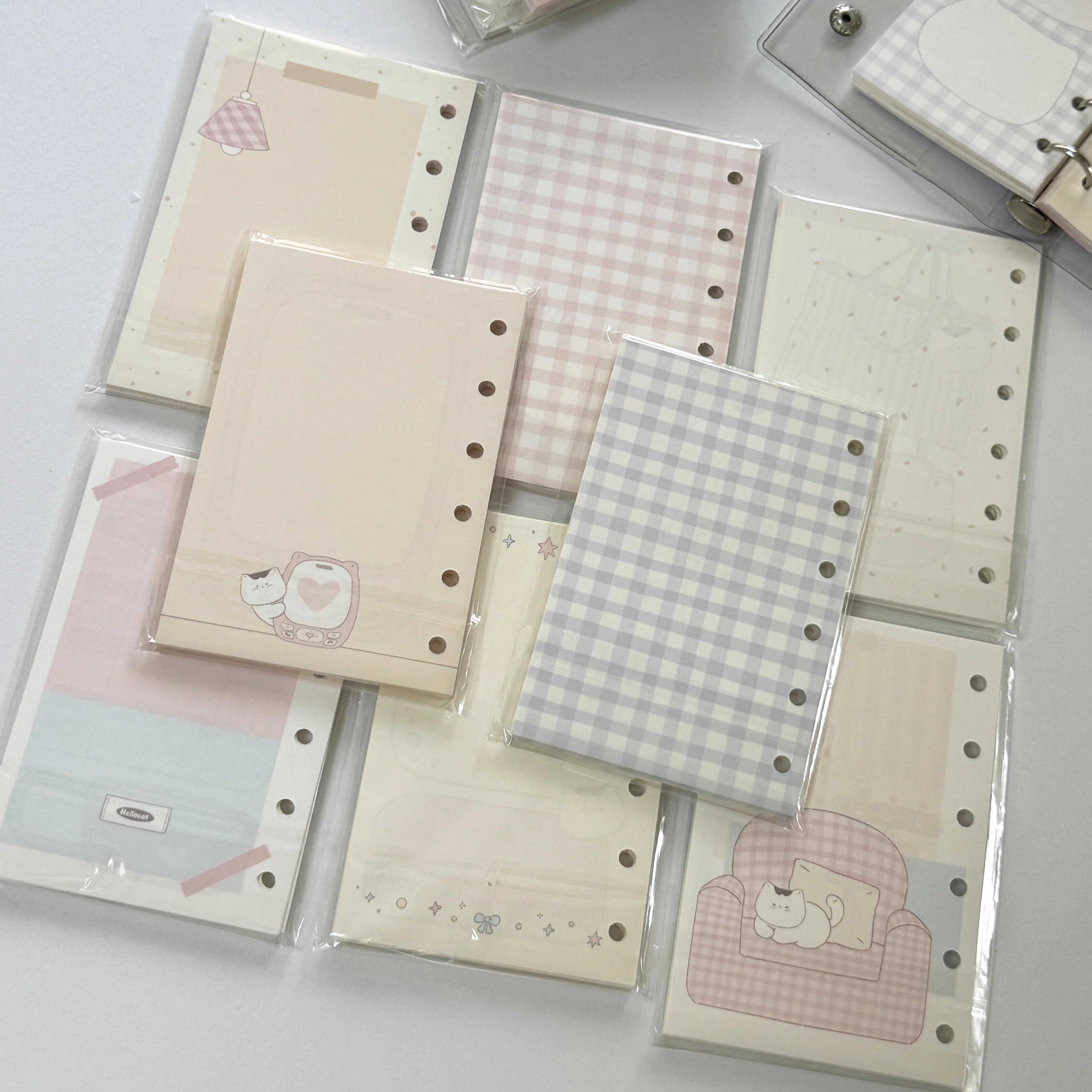 A7 Kitty Refill Paper by LuLuFun Studio – 30 Cute Journaling Notes