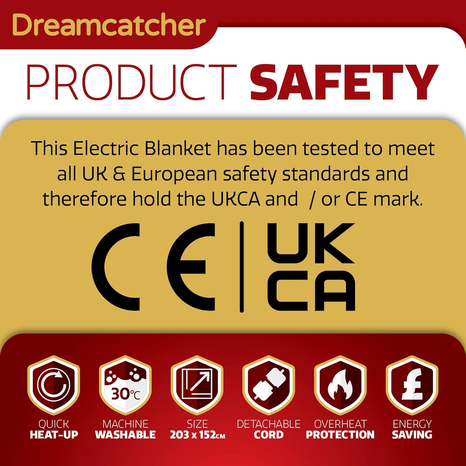 Dreamcatcher King Size Electric Blanket | Dual Control Polar Fleece