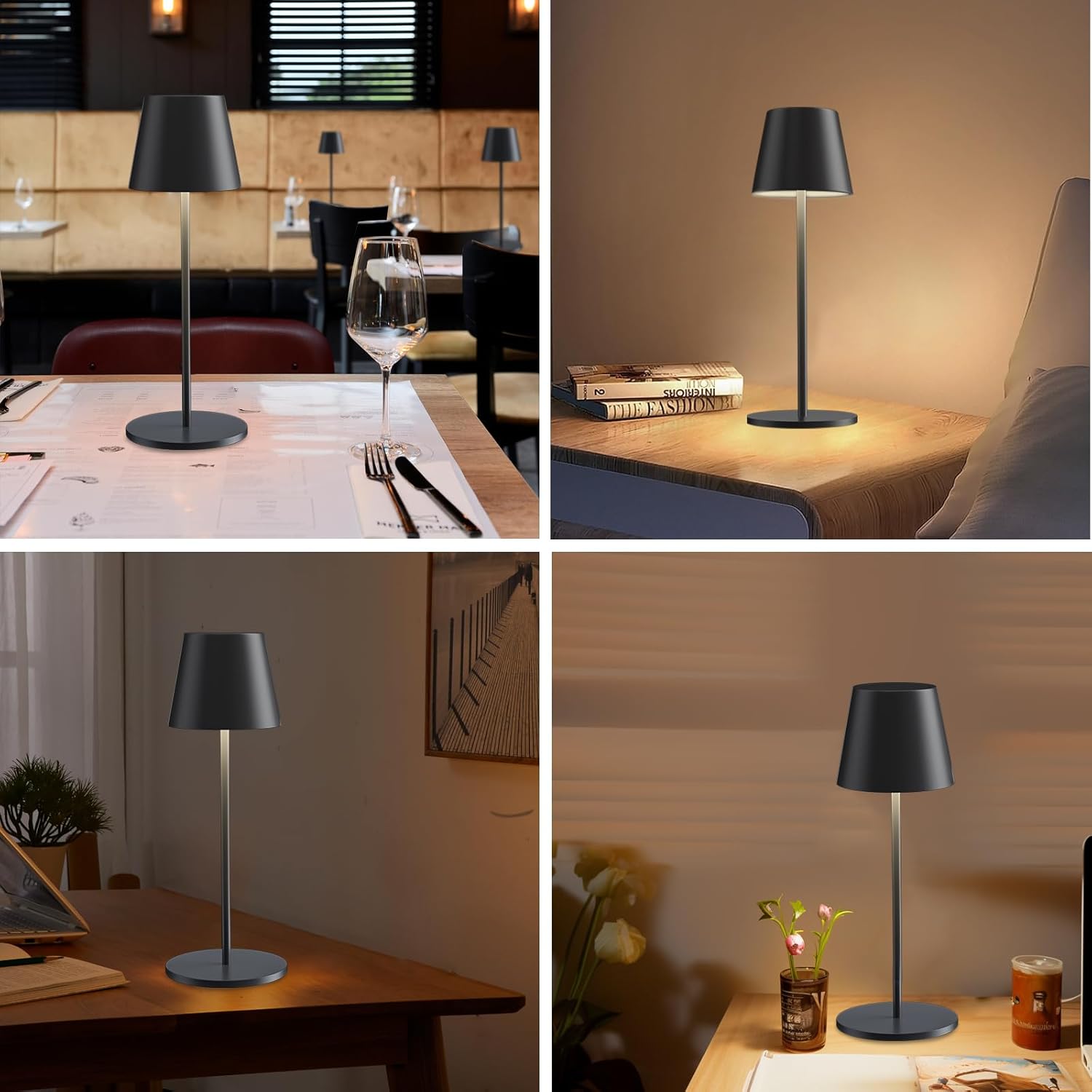 Trayvespace Rechargeable Table Lamp 2-Pack | Dimmable IP54 Waterproof