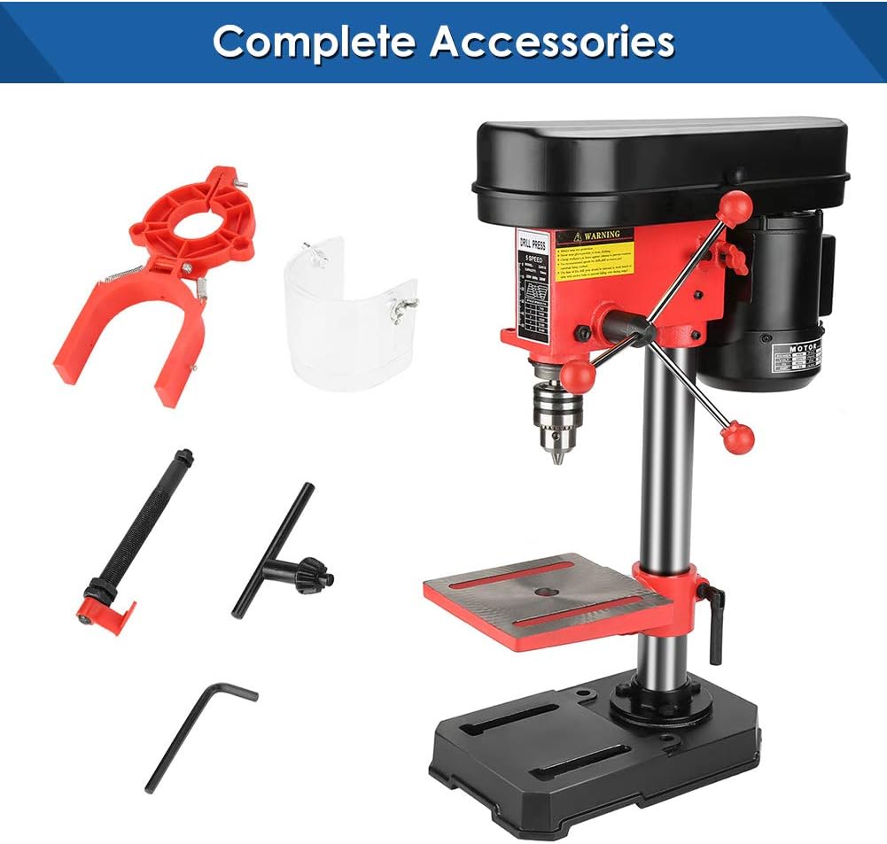 Massive Discounts Mini Bench Drill Press – 350W 5-Speed Pillar Drill
