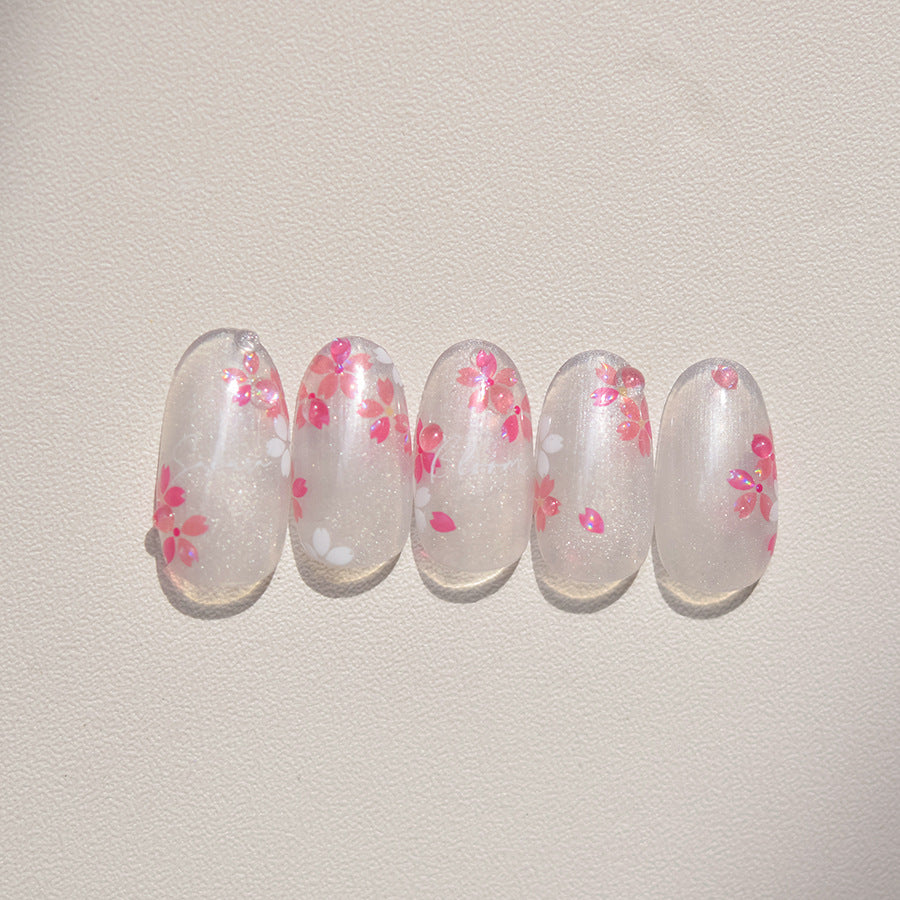 LuLuFun Studio Cherry Blossom 5D Nail Deco Stickers - Jelly Floral Art