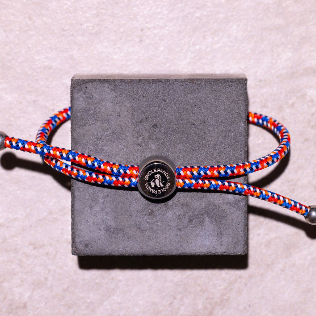 Swole Panda Varicoloured Zigzag Recycled Rope Bracelet – Unisex