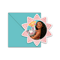 Disney Moana Kids Party Invitations – Island Theme Birthday Cards, 6pk