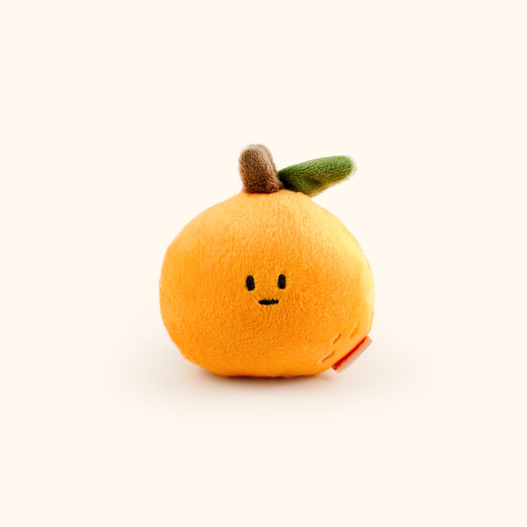 LuLuFun Studio Orange Plush Bag Charm – Cute Kawaii Fruit Keychain