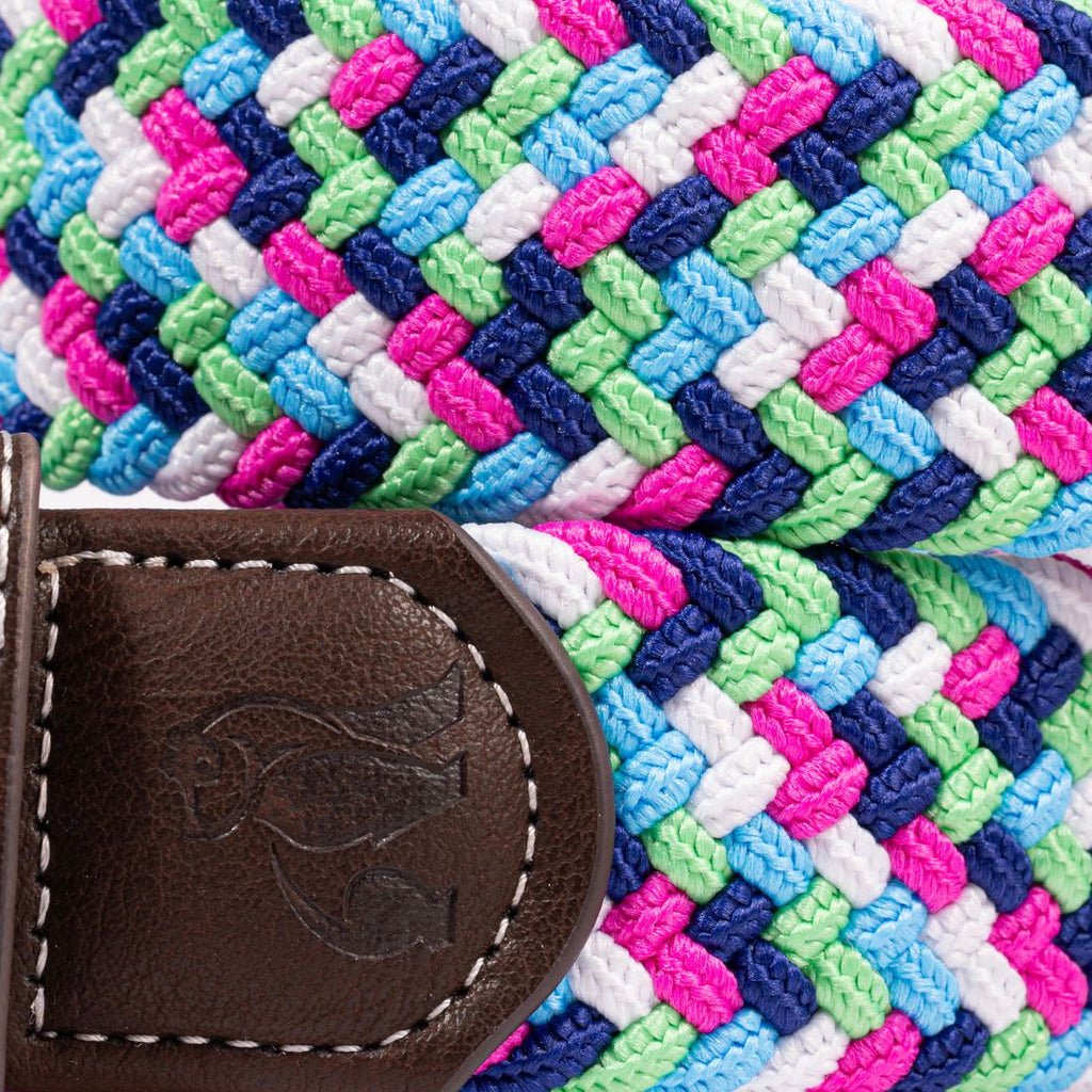 Swole Panda Bright Zigzag Woven Belt | Recycled Elasticated Unisex