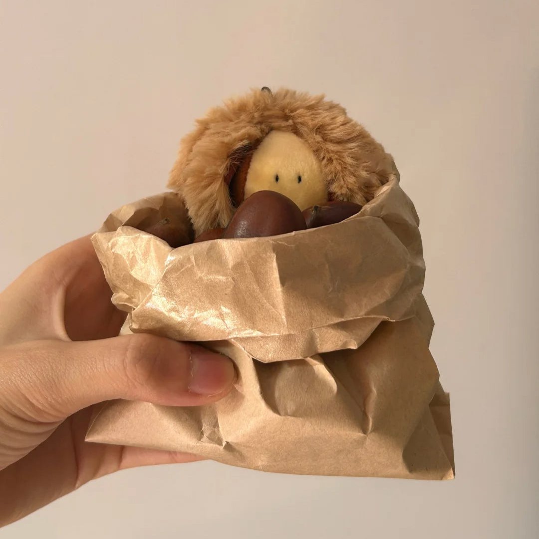 Chestnut Bag Charm – Cute Handbag Accessory by LuLuFun Studio