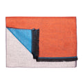 Swole Panda Bamboo Scarf – Orange, Blue & Grey Striped Neckwear