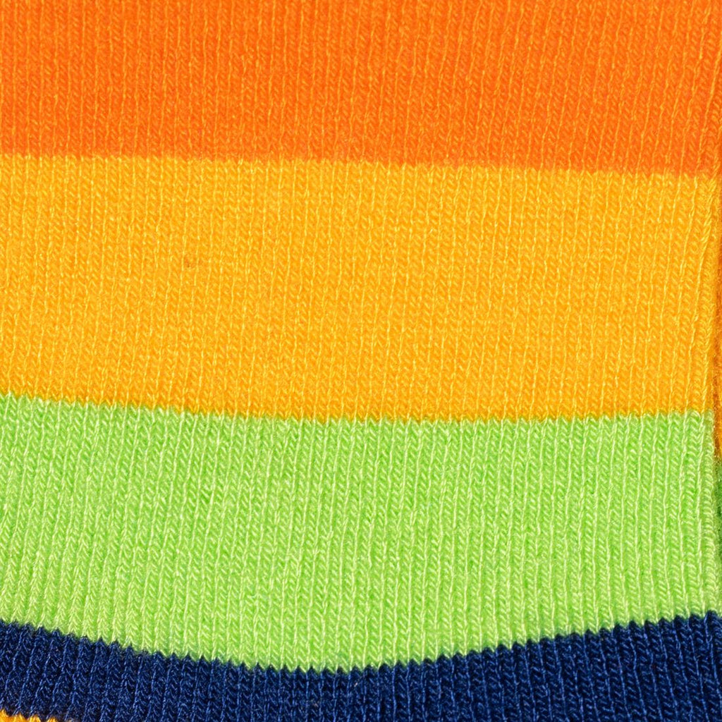 Swole Panda Children's Rainbow Stripe Bamboo Socks – Seamless & Breathable