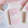 Habit Tracker Memo Note Pad by LuLuFun Studio - 60 Sheets, 105x67mm