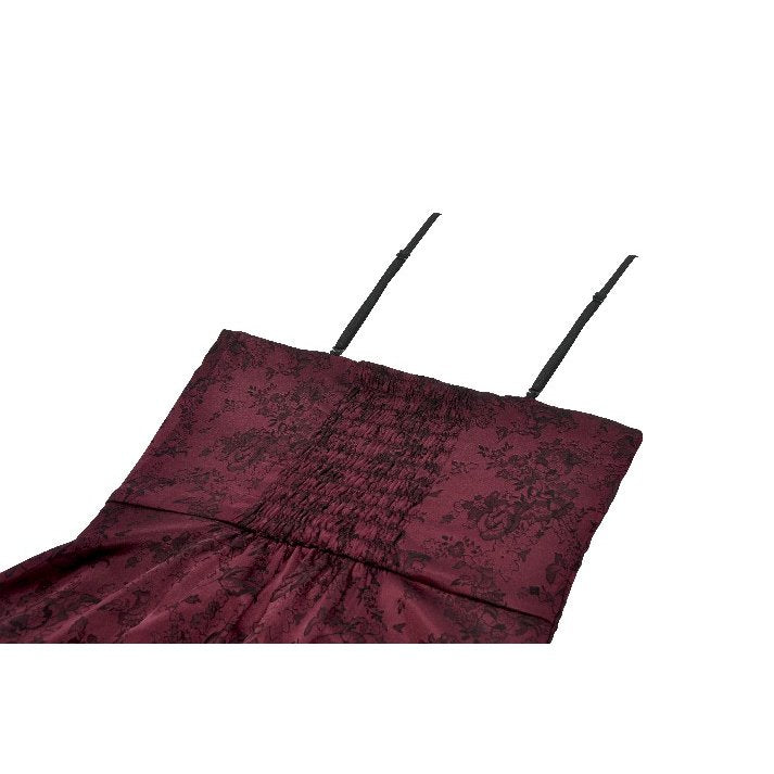 Dark in Love Belladonna Velvet Lace Dress – Gothic Wine Red Velveteen