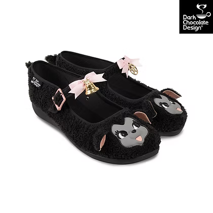 Chocolaticas I Am The Black Sheep Gothic Plush Mary Jane Flats