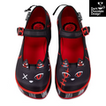 Hot Chocolate Design Riot Kitty Platforms – Gothic Cat Ear Mary Janes
