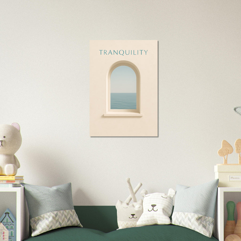 Tranquil Minimalist Ocean View Poster Print - Stunning Wall Art for Relaxation