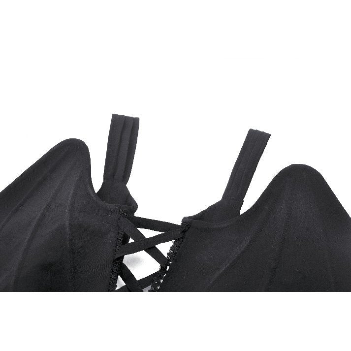 Dark in Love Vespertilio Bat Wing Vest – Black Gothic Waistcoat
