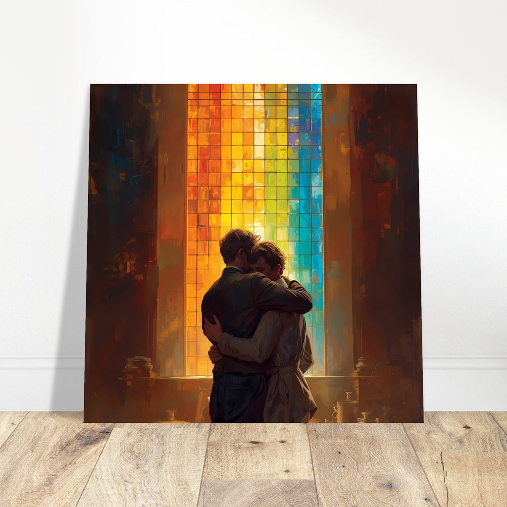 Rainbow Window Poster – Love and Unity Art Print - Vibrant Wall Decor