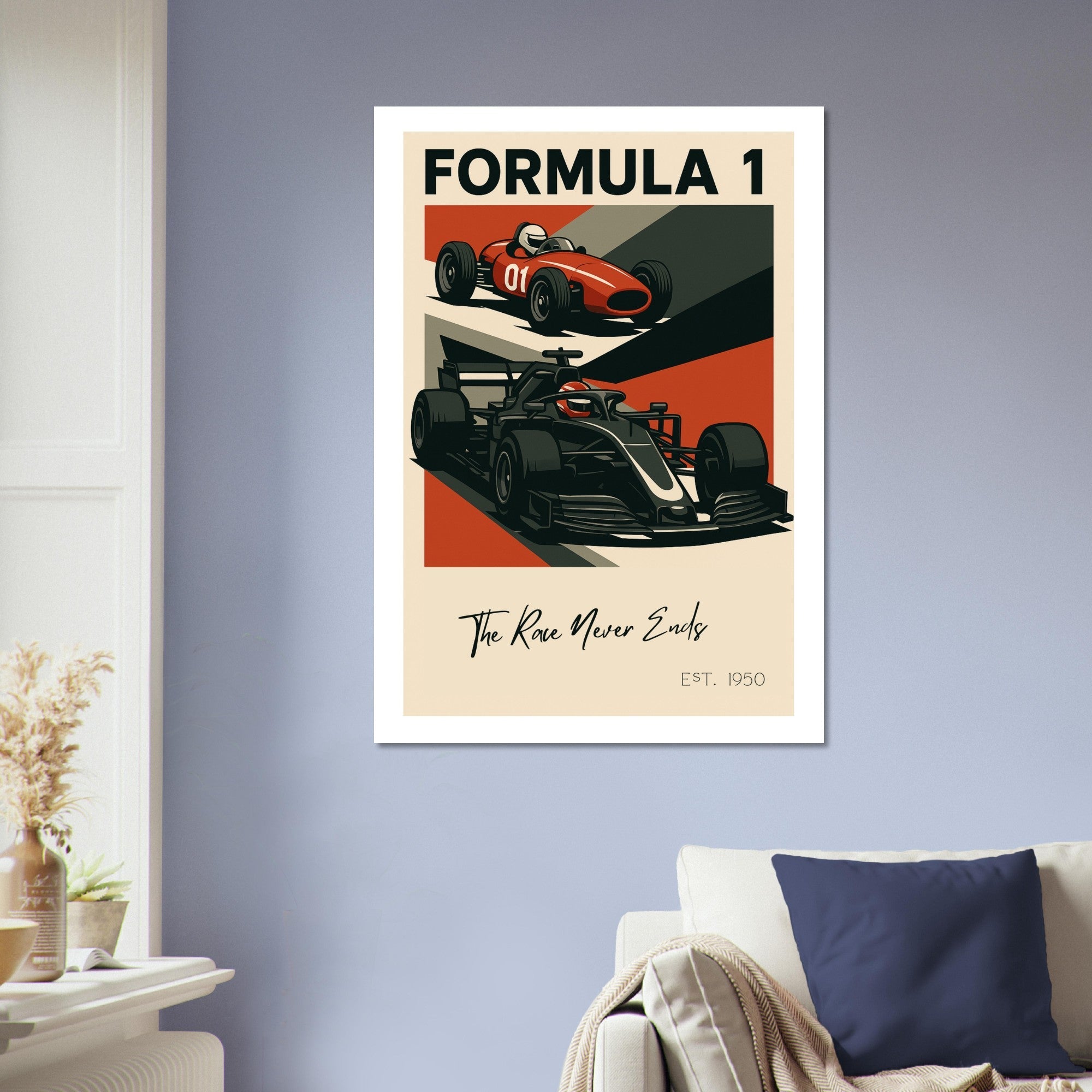 Vintage to Velocity – “The Race Never Ends” Poster