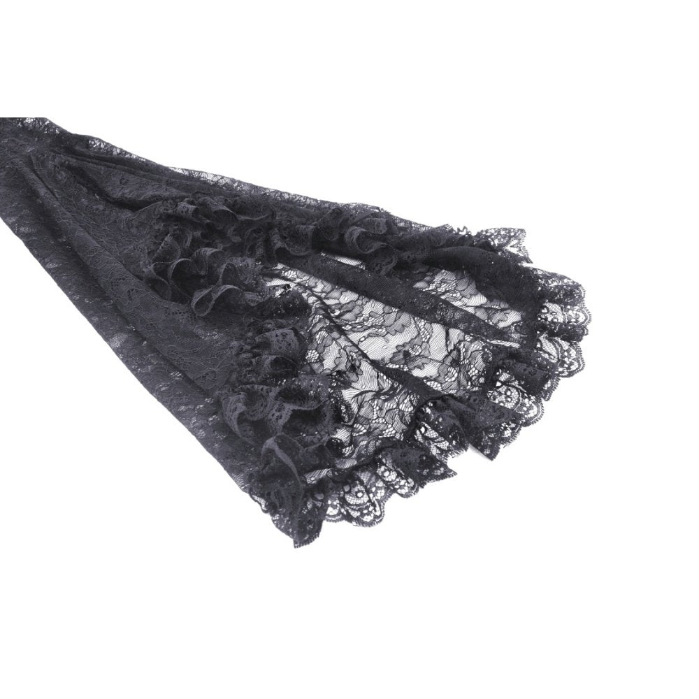Dark in Love Belladonna Black Lace Bell Sleeve Goth Shrug Bolero