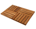 Utoplike Teak Wood Bath Mat – Non-Slip Wooden Shower Mat for Spa