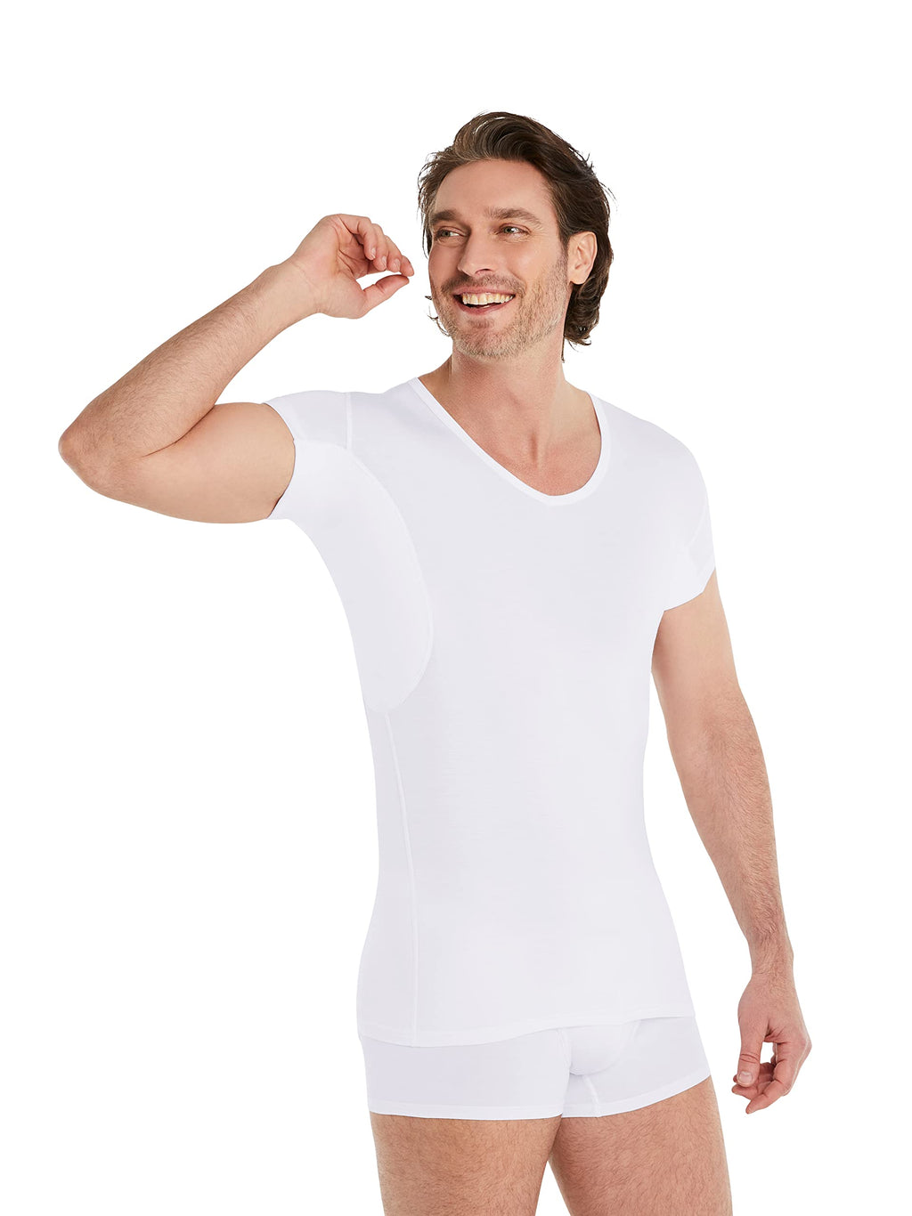 FINN Men's Sweatproof Undershirt – Short Sleeve with Armpit Pads