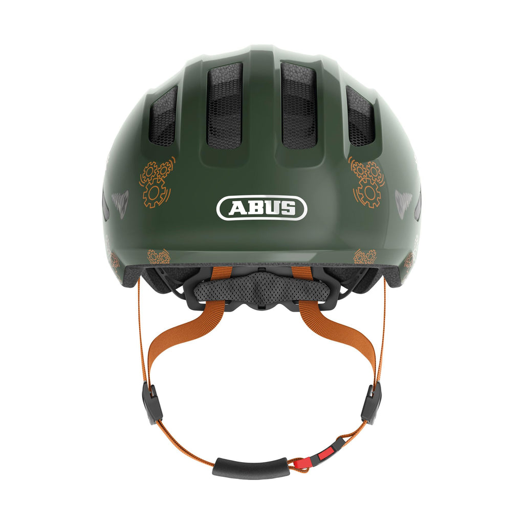 ABUS Smiley 3.0 Children's Bike Helmet – In-Mold Safety, Green Robo