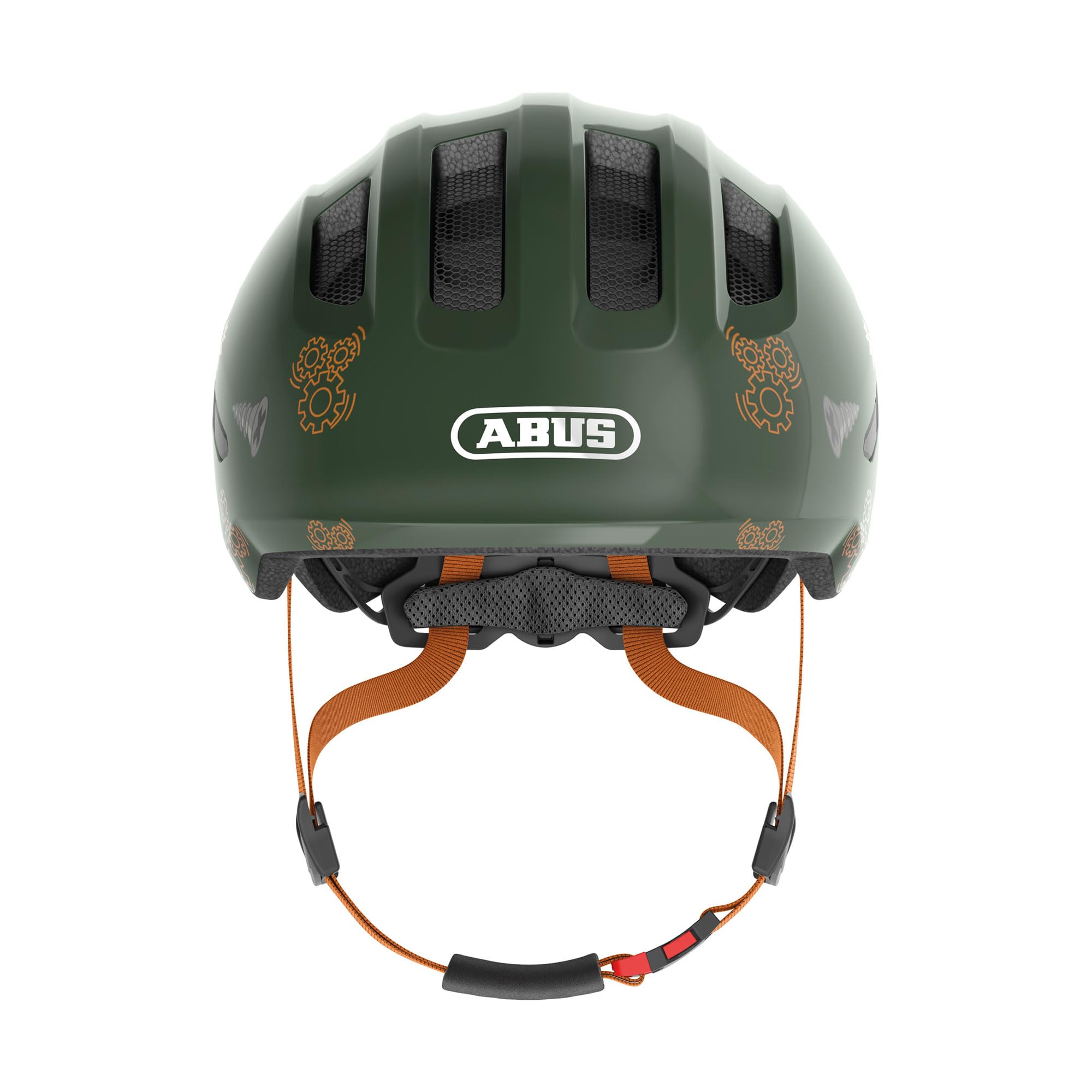 ABUS Smiley 3.0 Children's Bike Helmet – In-Mold Safety, Green Robo