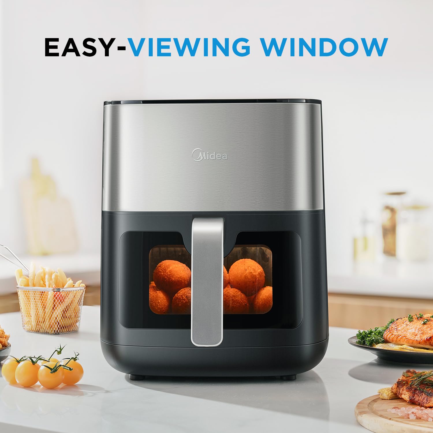 Mdiea 6L Air Fryer – Double Tube Heating & LED Display Kitchen Appliance