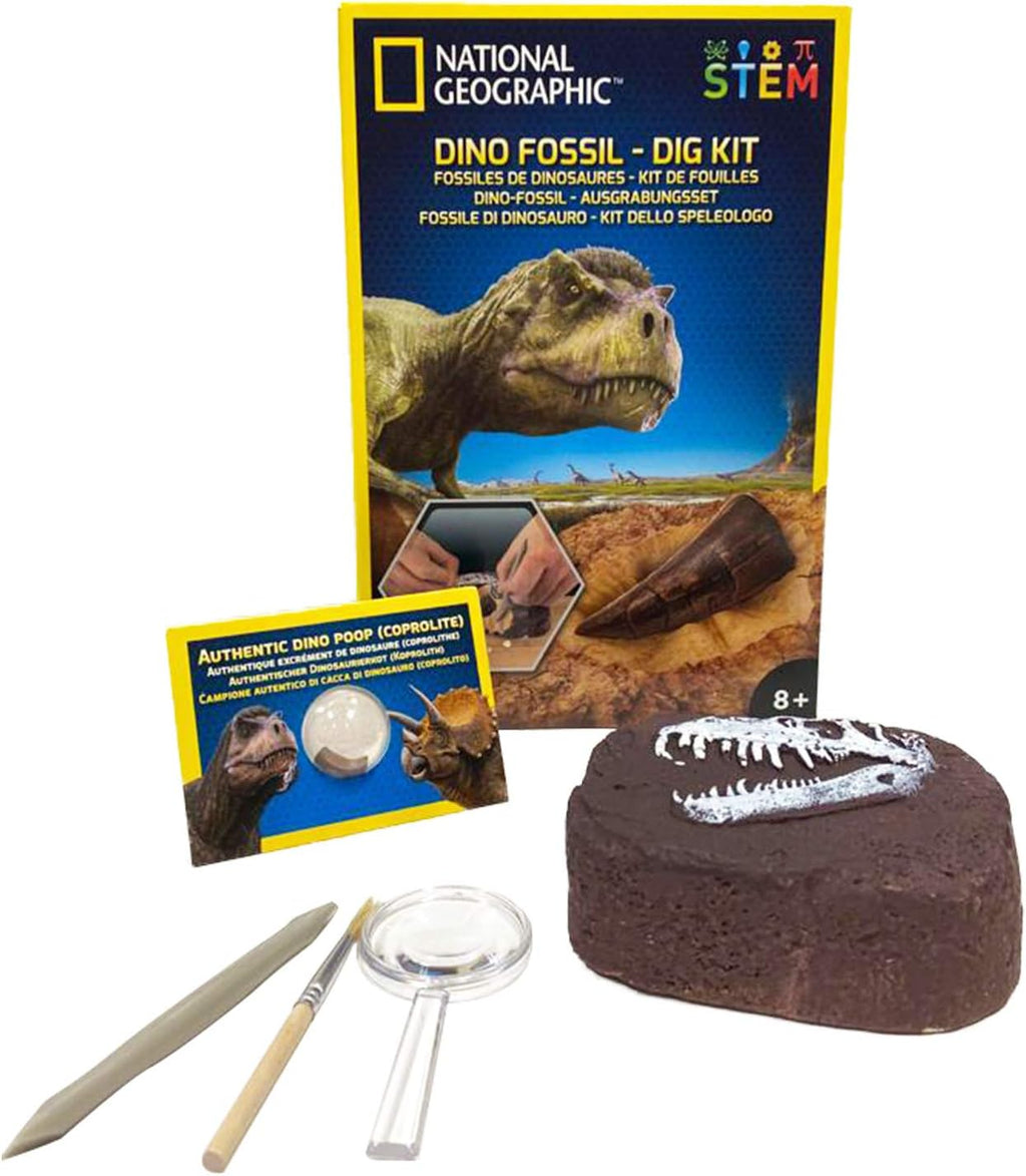 National Geographic Dinosaur Dig Kit – STEM Fossil Excavation Toy
