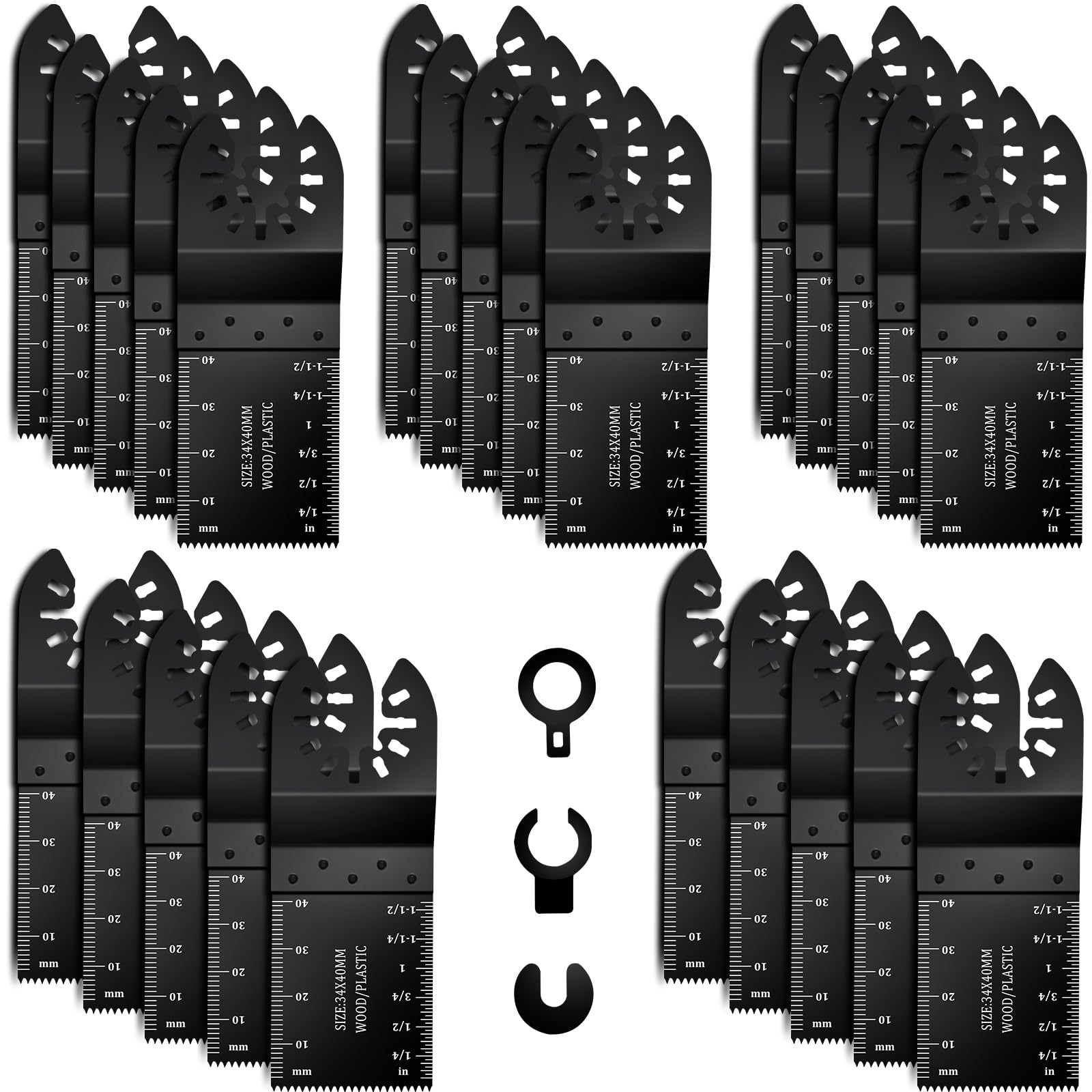 50PCS Universal Oscillating Multi Tool Blades for Wood