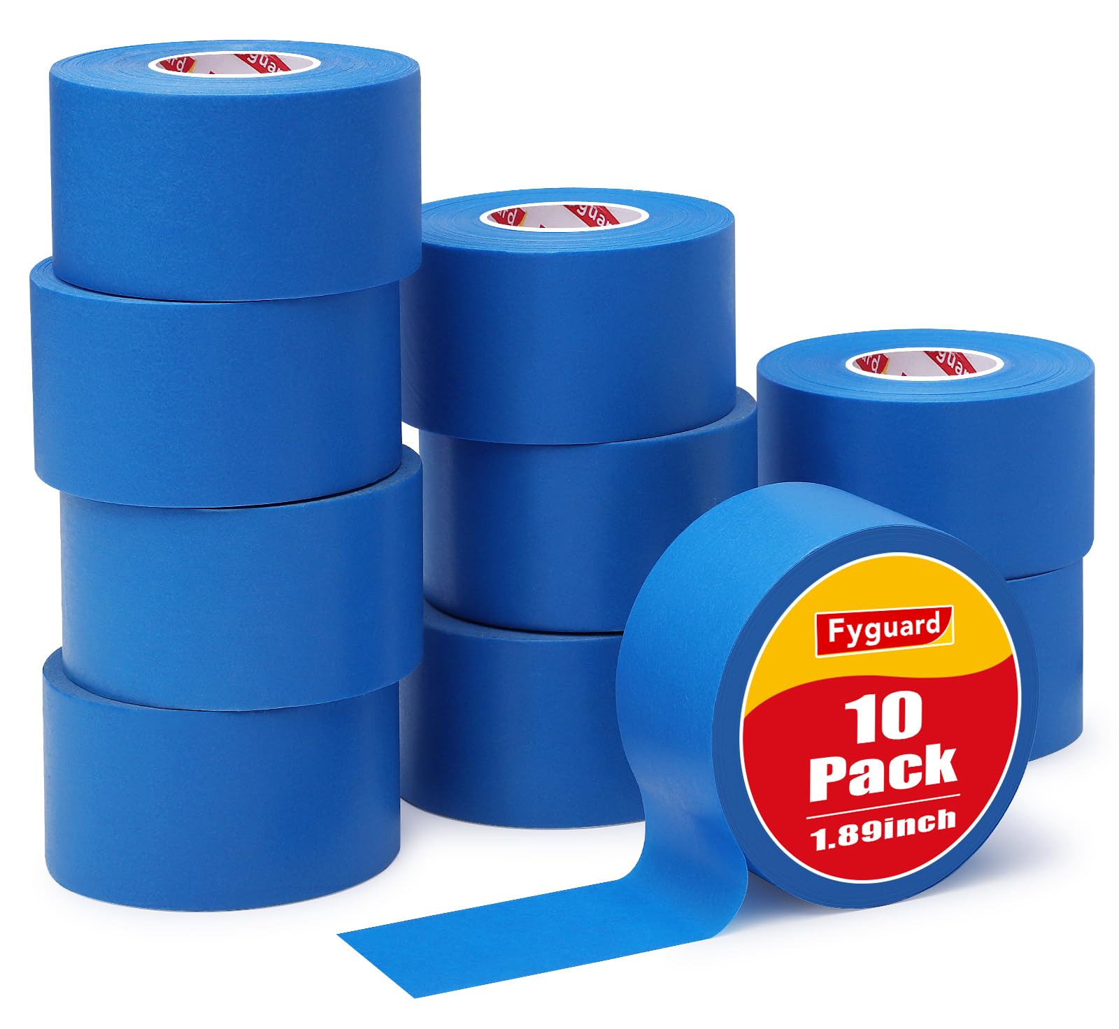 Fyguard Blue Painters Tape – 10 Rolls 48mm x 50m Heat Resistant