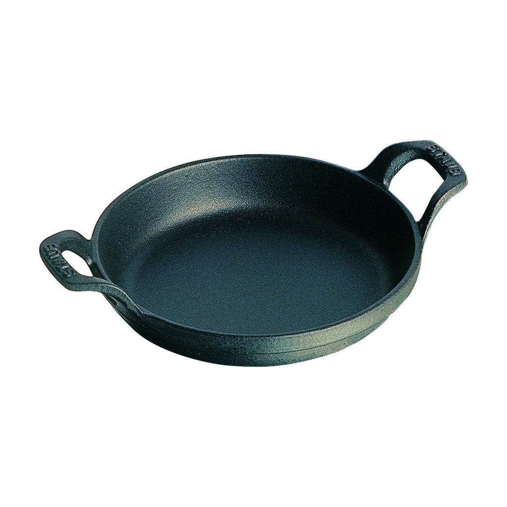 Staub Round Cast Iron Oven Dish – 16cm Matte Black Induction Safe