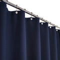 Barossa Design Waffle Weave Shower Curtain | Navy Blue Heavyweight Fabric