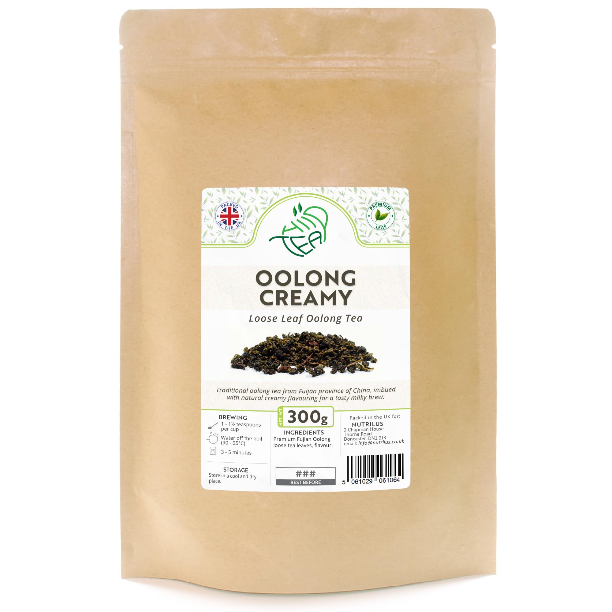 Creamy Oolong Tea – Premium Loose Leaf from Fujian (300g)