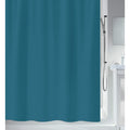 Spirella Primo Textile Shower Curtain | 100% Polyester | Blue, 180x200cm