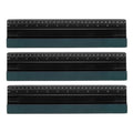 3pcs Vinyl Wrap Squeegee – 11.8" Felt Edge Scraper with Ruler
