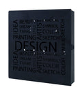 HAKU Möbel Modern Black Metal Key Box – Wall Organizer with 10 Hooks