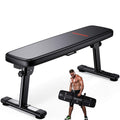 WINNOW Folding Weight Bench – Portable Flat Home Workout Fitness Bench