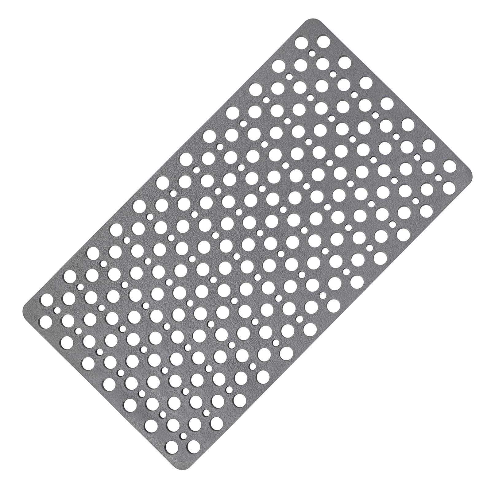 WELTRXE Non-Slip Bathtub Mat – TPE Machine Washable Shower Mat, Grey